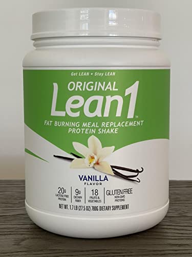Nutrition 53 Lean 1 Fat Burning Protein Shake, Vanilla Flavor, 15 Serving Tub