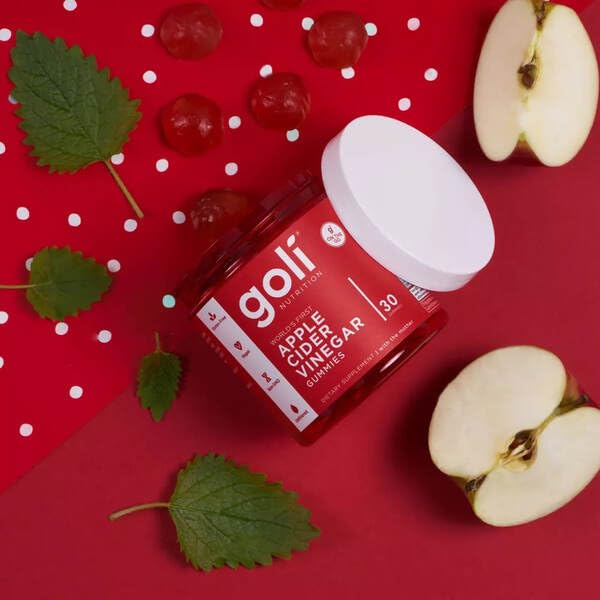 KUNCIAN Fits Goli Gummy Nutrition Apple Cider Vinegar. Vegan, Non-GMO, Gluten-Free, and Gelatin-Free, 30 Count