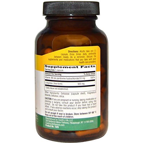 L-Arginine Caps 500mg 100 VegiCaps