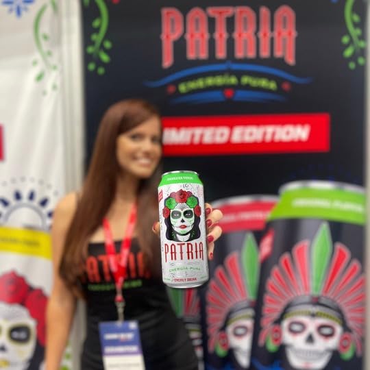 Patria Day of the Dead 16oz Sugar Free Energy Drink 200mg of Caffeine Natural Flavor Citrus Blast 12 pack