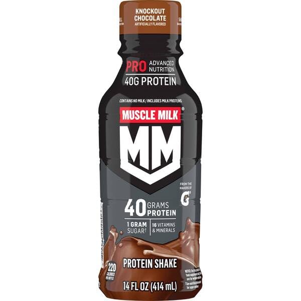 Muscle Milk Pro Advanced Nutrition Shake, 14 Fl Oz, 40 g Protein, 8 Bottles (Variety Pack)