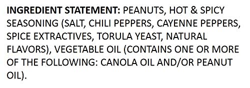 Snak Club Hot  Spicy Peanuts with Chili  Cayenne Pepper Seasoning Protein Snacks No Artificial Colors or Flavors Low Cholesterol Gluten Free Snacks Resealable Bag 75 Ounce Pack of 6