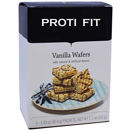 Bariatrix Vanilla Wafer Square for weight loss - 15 grams of protein - 5 box serving - by Proti Fit