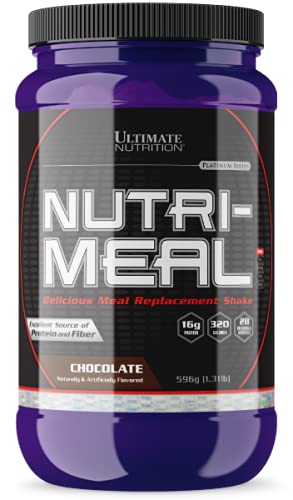 Ultimate Nutrition NUTRI-Meal, Whey Protein Concentrate with Bcaas, Immune System Support, Source of Protein and Fiber, Supporting Lean Muscle Mass, Delicious Meal Replacement Shake