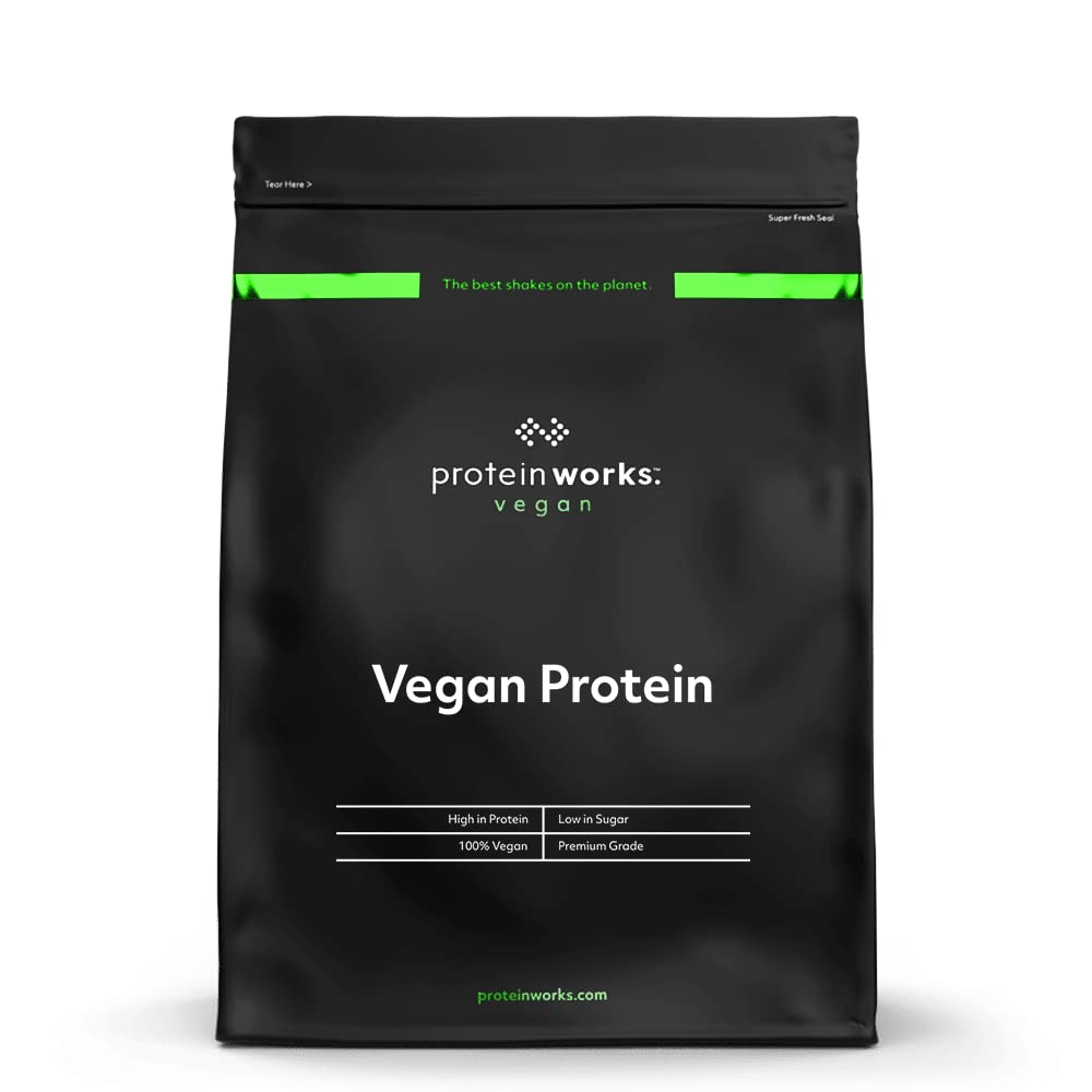 Vegan Protein Powder | 100% Plant-Based & Natural | Gluten-Free | Low Fat Shake | Strawberries 'n' Cream | 2.20 Pounds