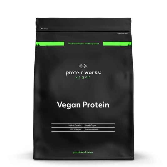 Vegan Protein Powder | 100% Plant-Based & Natural | Gluten-Free | Low Fat Shake | Strawberries 'n' Cream | 2.20 Pounds
