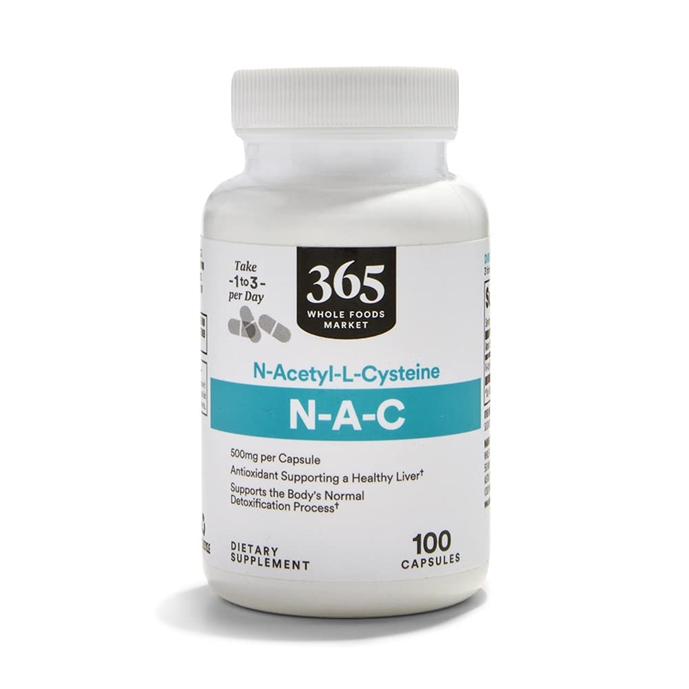 365 by Whole Foods Market, N-Acetyl L-Cysteine 500 MG, 100 Count
