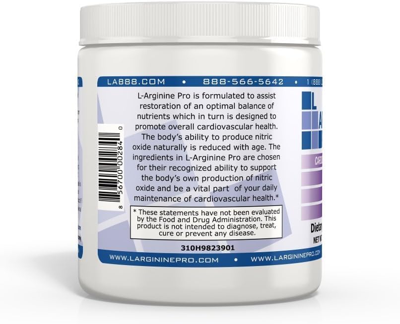 L-ARGININE PRO | 5,500mg L-Arginine Plus L-Citrulline 1,100mg Powder Drink Mix Supplement for Increased Nitric Oxide Production (30 Servings (Pack of 3), Rspberry, Orange & Grape)