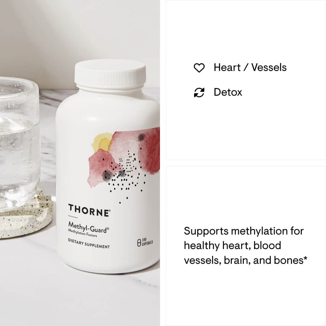 THORNE Methyl-Guard - Methylation Support Supplement* with Folate and Vitamin B12-180 Capsules