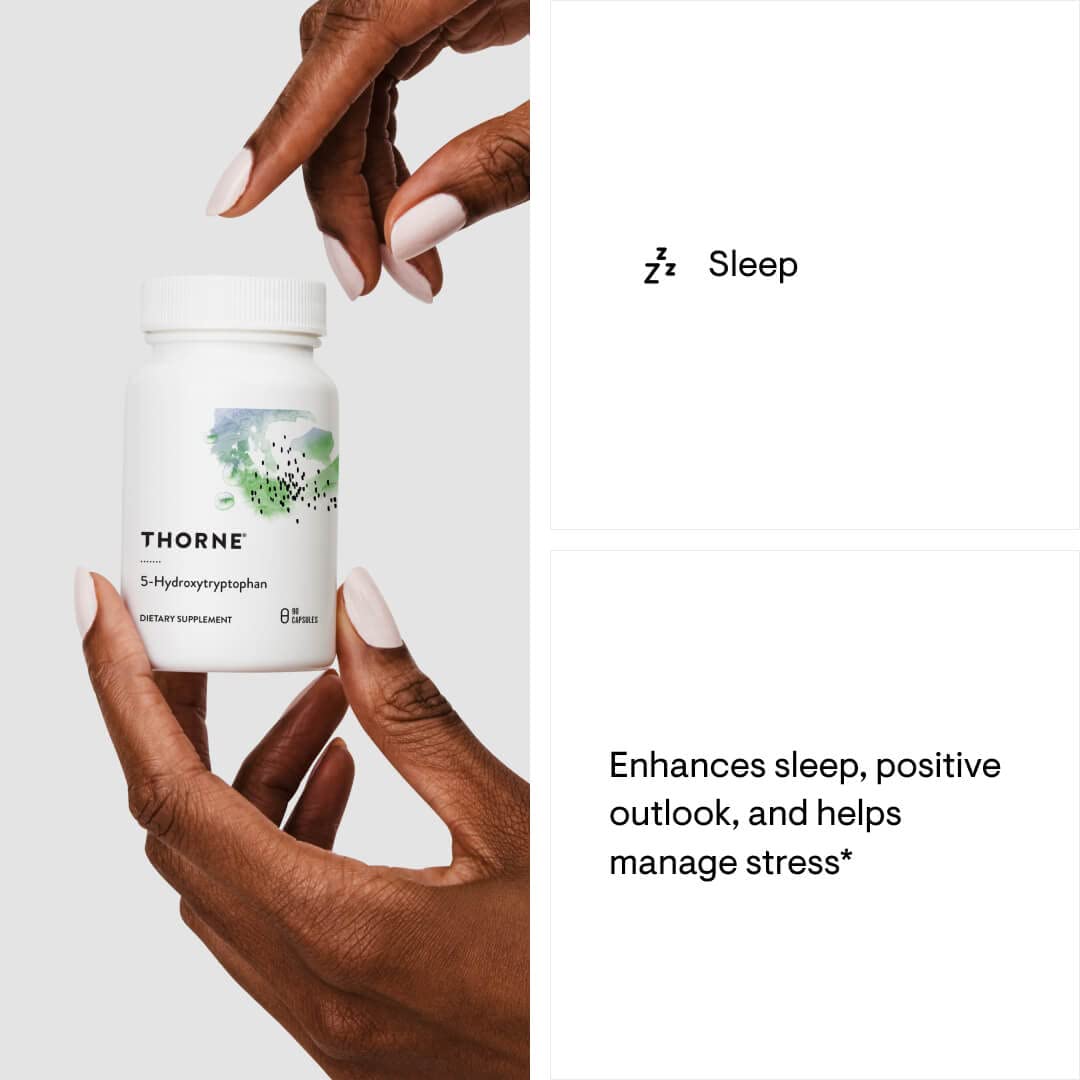 THORNE 5-Hydroxytryptophan (5-HTP) - Serotonin Support for Sleep and Stress Management* - 90 Capsules