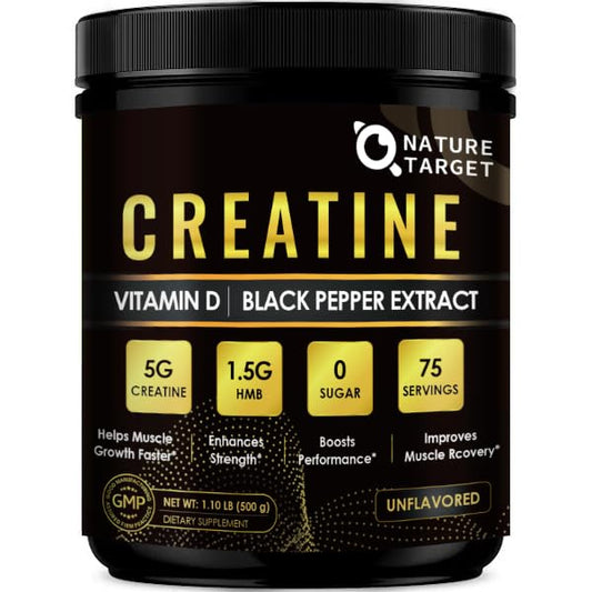 NATURE TARGET Creatine for Adults for Muscle Growth