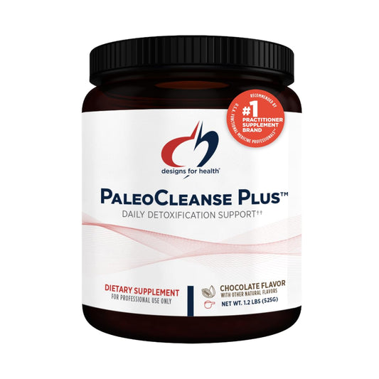 Designs for Health PaleoCleanse Plus - Detox Powder with 18g Bone Broth Protein, Antioxidant Herbs, Vitamins + Minerals - Smoothie Shake Drink Mix, Chocolate (15 Servings / 525g)