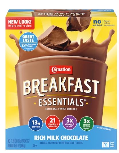 Breakfast Essentials Nutritional Powder Drink Mix Rich Milk Chocolate Classic French Vanilla and Strawberry Sensation 126 Ounce 30 Packets  with Make Your Day Stirrer