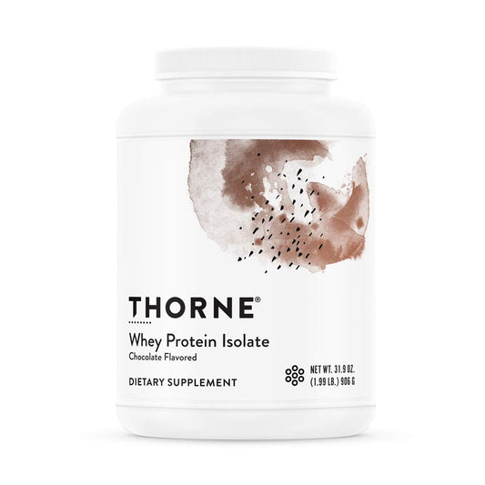 THORNE - Whey Protein Isolate - 21 Grams of Easy-to-Digest Whey Protein Powder - NSF Certified for Sport - Chocolate - 31.9 Ounces - 30 Servings