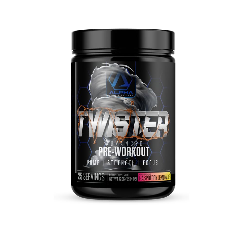 Alpha Nutrition Labs Twister Advanced Pre-Workout Powder (Raspberry Lemonade)