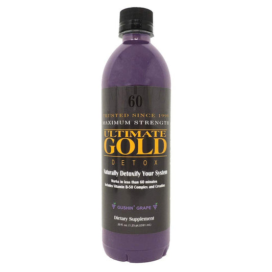 Ultimate Gold Detox Drink - 20oz / Gushin' Grape