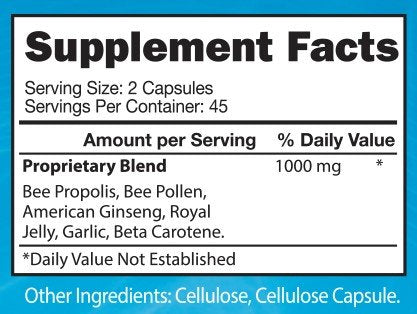 VitaVita Lung Care Max, Special Antioxidant Formula with American Ginseng, Bee Propolis, and Royal Jelly (90 Capsules)