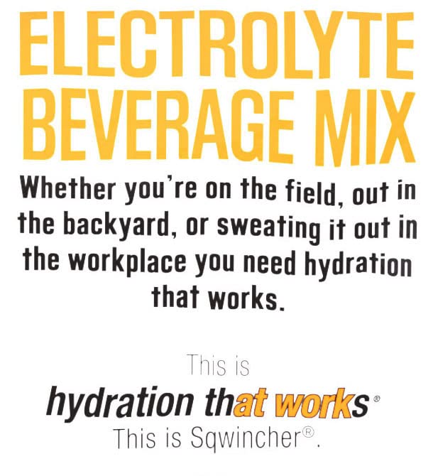 Sqwincher Powder Pack, Orange Flavor Electrolyte Drink Concentrate, 47.66 oz Packet (Pack of 16)