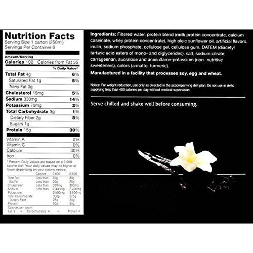 Proti Fit Vanilla Ready To Drink 6 Pack Ideal Protein Compatible