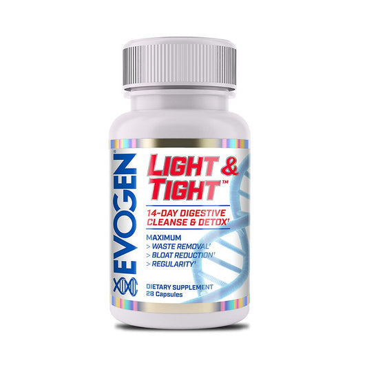 Evogen Light & Tight | 14 Day Extra Strength Cleanse & Detox | Flush Toxins, Increase Immune Health, Boost Energy & Improves Nutrient Absorption, Prebiotics