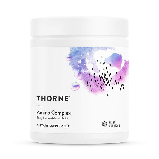 THORNE - Amino Complex - Clinically-Validated EAA and BCAA Powder for Pre or Post-Workout - Promotes Lean Muscle Mass & Energy Production* - NSF Certified for Sport - 30 Servings - 8.0 Oz - Berry