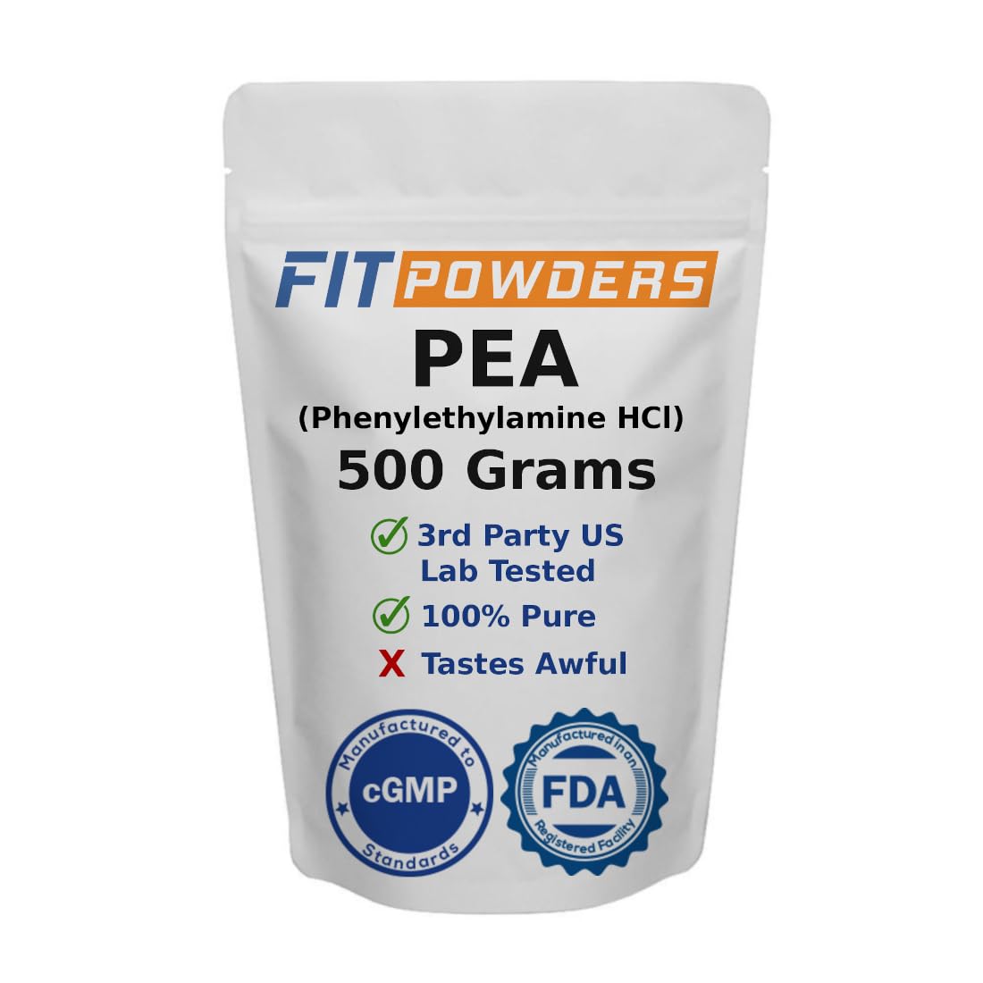 Beta Phenylethylamine HCl Pea Powder (Phenethylamine), Phenylethylamine Powder for Serotonin, Dopamine, and Energy Boost