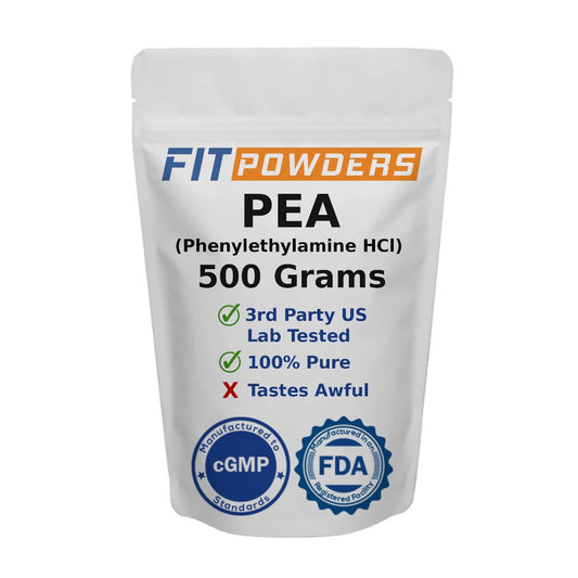 Beta Phenylethylamine HCl Pea Powder (Phenethylamine), Phenylethylamine Powder for Serotonin, Dopamine, and Energy Boost