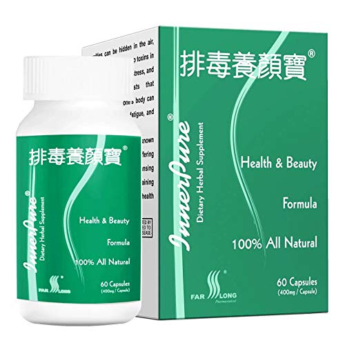 FAR LONG InnerPure ® with 6 HERBSSupport Healthy Bowel Movements and Enhance Digestive Wellness. Promote Regularity, Nurture Gut Health, and Achieve Digestive Balance 排毒养颜胶囊,60 Capsules