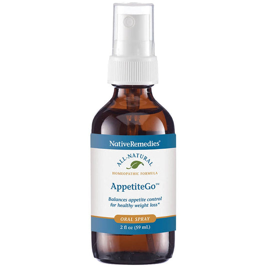 Native Remedies AppetiteGo Tonic - Natural Homeopathic Formula Temporarily Relieves Feelings of Hunger or an Empty Stomach - Reduces Desire for Stress Eating or Food Cravings - 59 mL