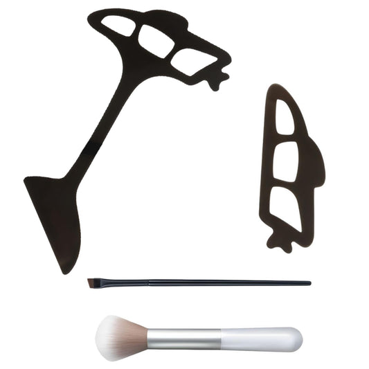 Reusable eyetour eyeshadow tool,eye makeup aid guide,eyeliner stencil,eyeshadow applicator assistant,quick Makeup Template(4 pc)