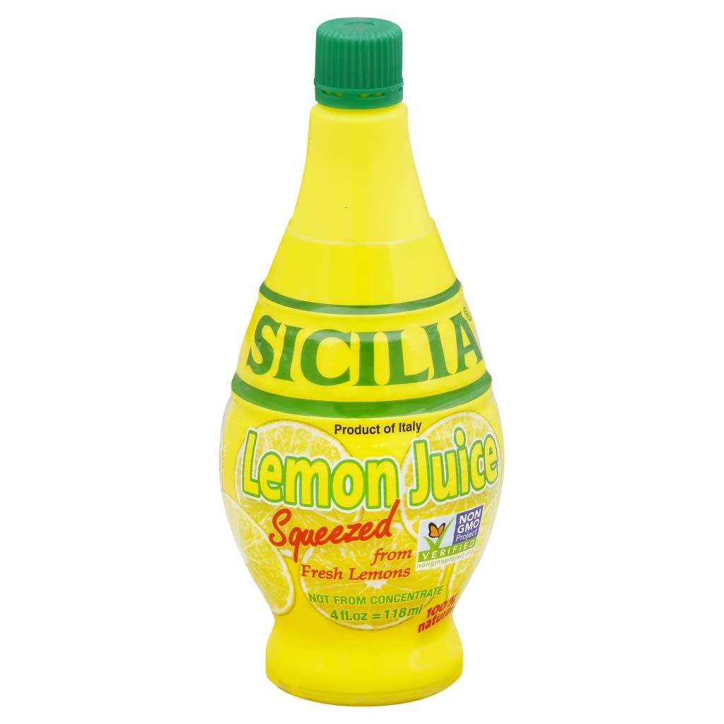 Sicilia Fresh Squeezed Lemon Juice  4 Oz 3 Pack
