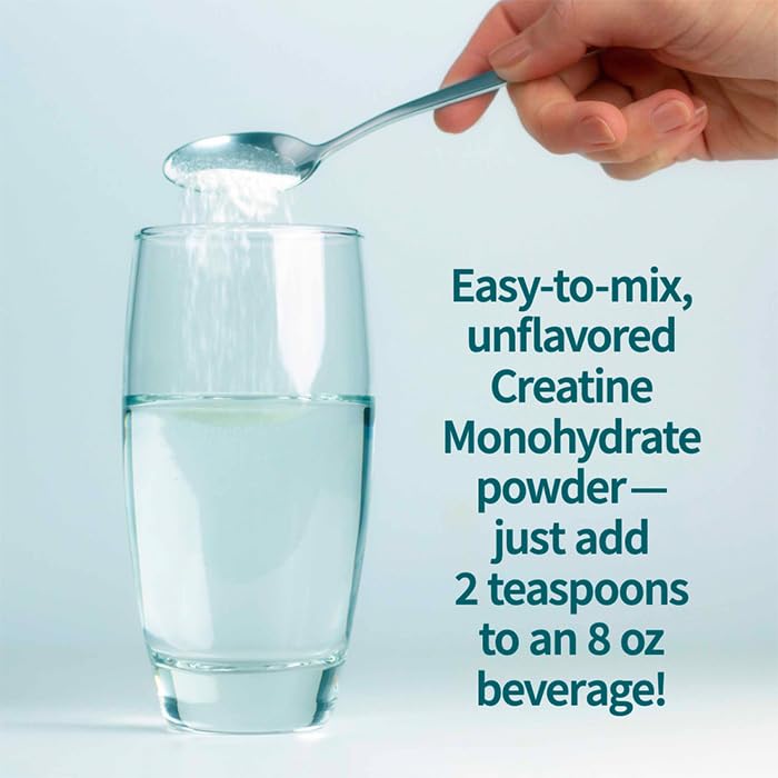 Garden of Life Creatine Monohydrate Powder for Women and Men, Micronized Pre Workout with Probiotics for Muscle, Strength, Performance, Sport Amino Energy, About 60 Easy to Mix Unflavored Servings