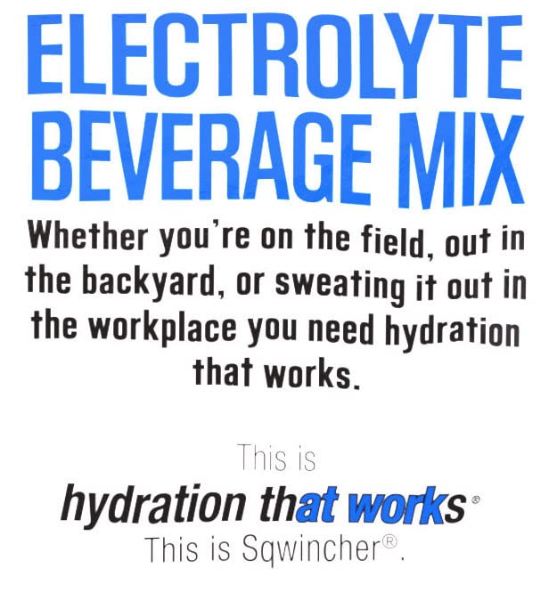 Sqwincher Powder Pack, Mixed Berry Flavor Electrolyte Drink Concentrate, 47.66 oz Packet (Pack of 16)