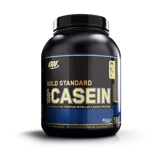 Optimum Nutrition Gold Standard 100% Micellar Casein Protein Powder, Slow Digesting, Helps Keep You Full, Overnight Muscle Recovery, Chocolate Supreme, 4 Pound (Packaging May Vary)