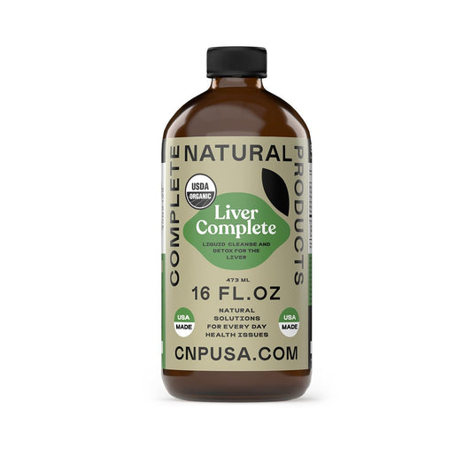 Complete Natural Products Liver Complete - 16oz Glass Bottle, Liver Cleanse and Detox