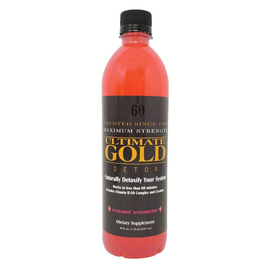 Ultimate Gold Detox Drink - 20oz / Screamin' Strawberry