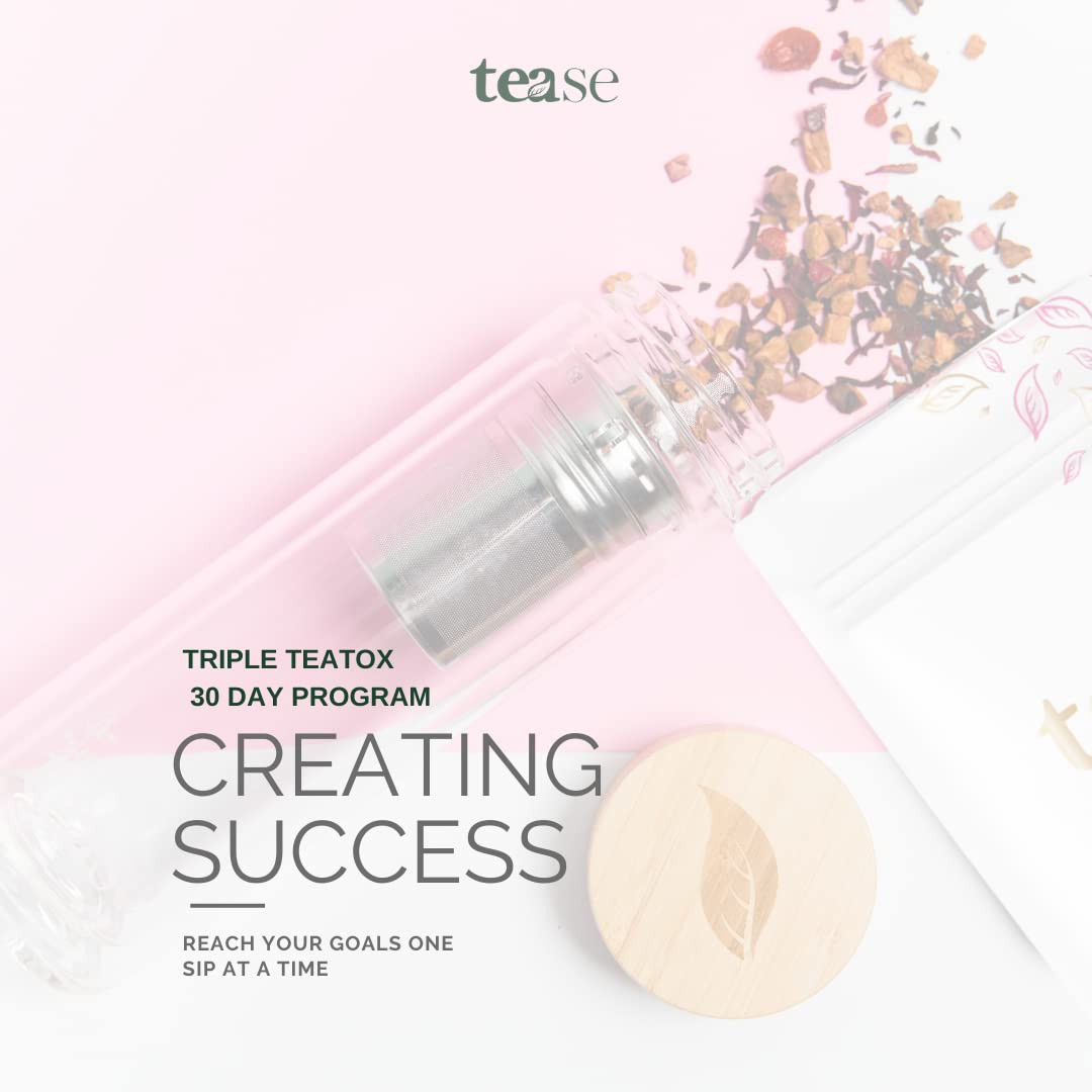 Tease Tea Organic Detox Treatment - 30 Day Triple Teatox Cleanse and Detox Kit