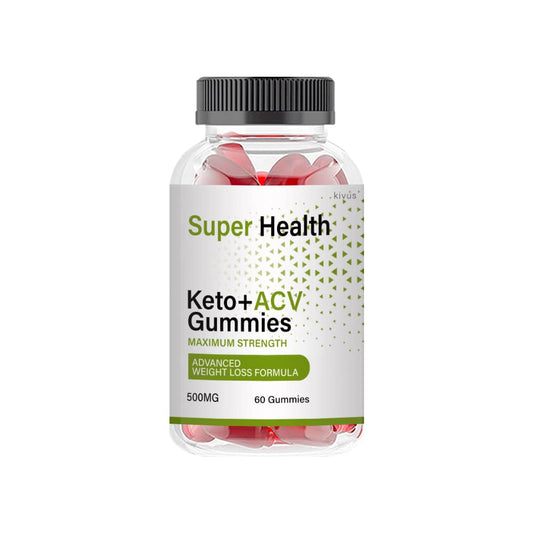 kivus Super Health Keto ACV Gummies - SuperHealth Keto Plus ACV Gummies (Single, 60 Gummies)