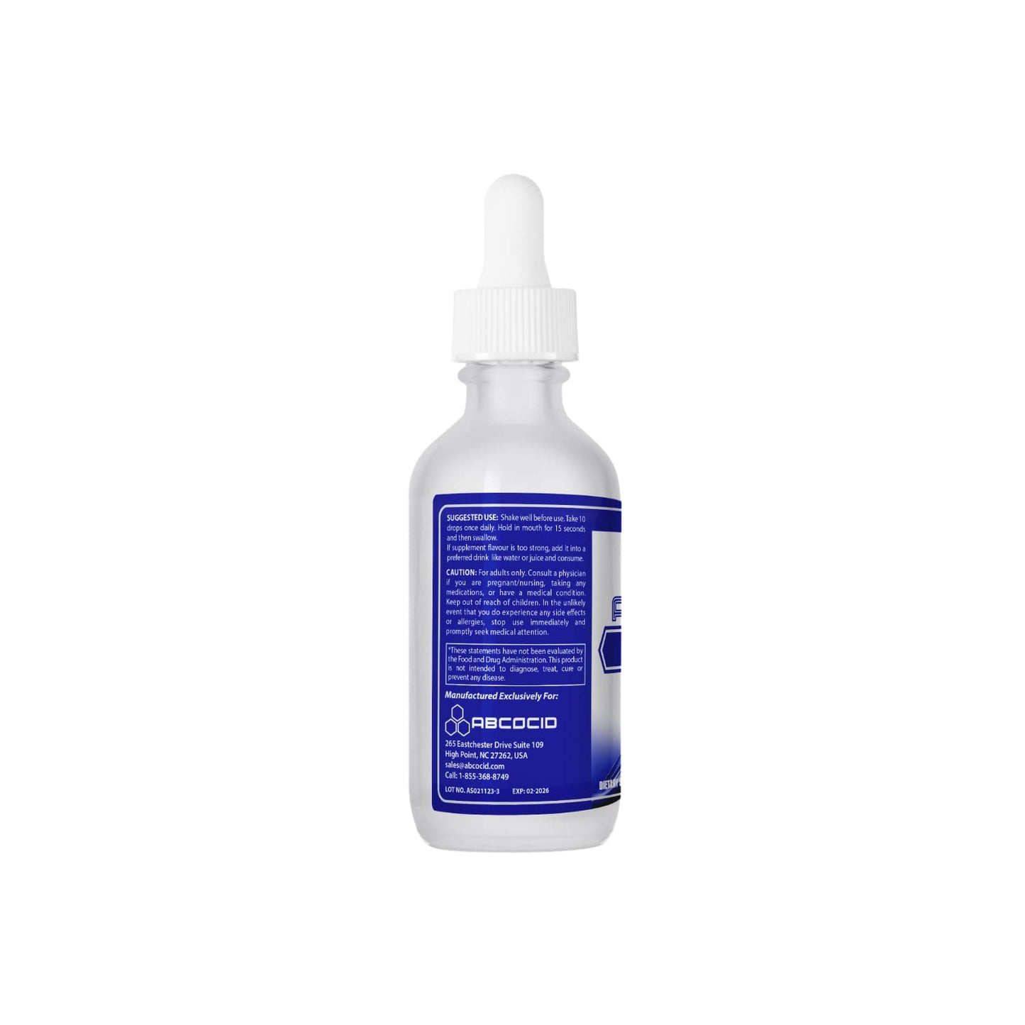 ABCOCID S-Acetyl L-Glutathione 95 mg, 4 Oz Liquid, 240 Servings, Made in USA, Quick Absorption, Quality Potent Ingredients, Non-GMO, GMP Certified, Cruelty-Free Products