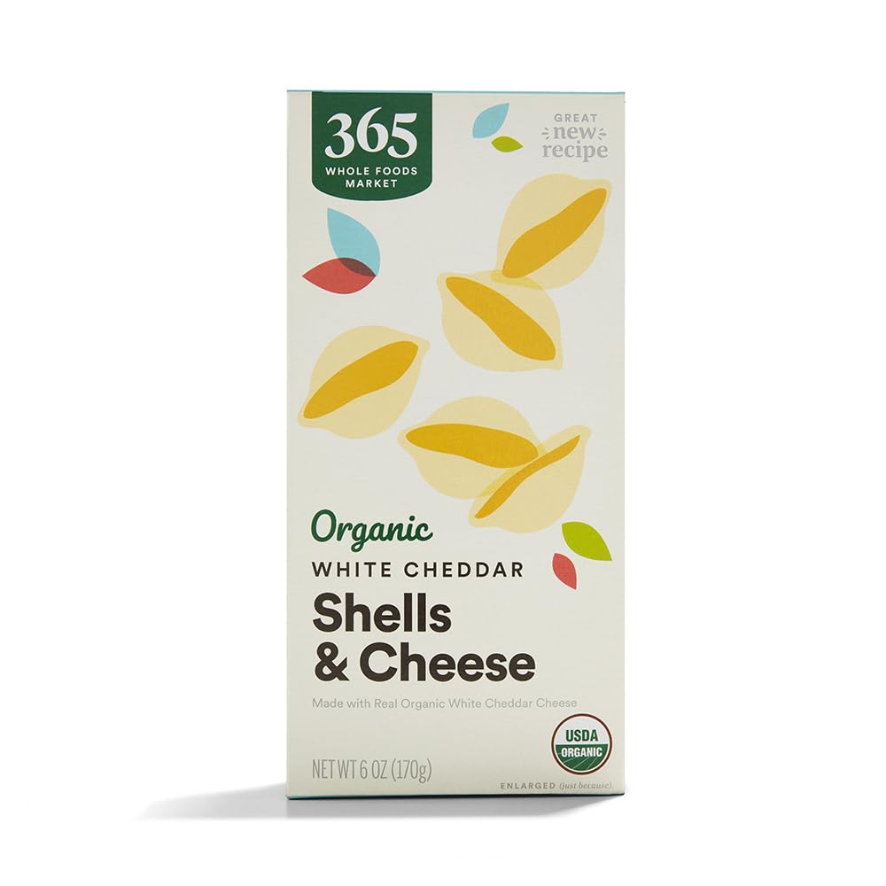 365 by Whole Foods Market Macaroni And Cheese White Cheddar Shells Organic 6 Ounce