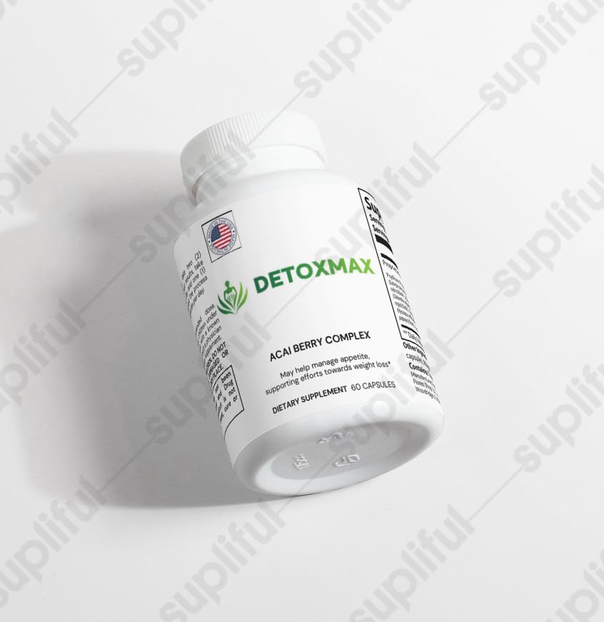 Max Detox Advanced Herbal Cleansing Supplement, 60 Capsules, Natural Digestive Support
