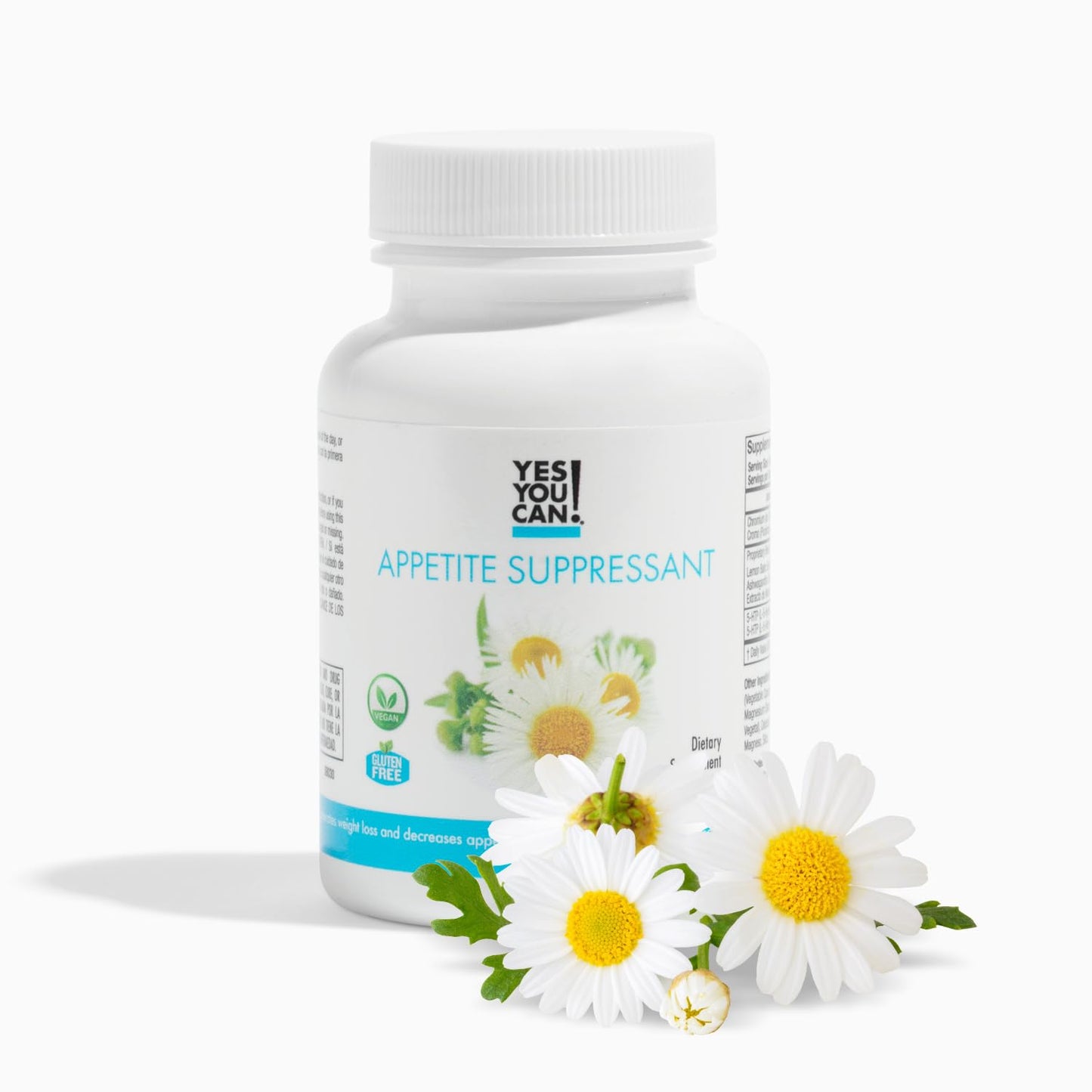 Yes You Can! Appetite Support for Body Weight Management - Healthy Relationship with Food - Includes Natural Ingredients: 5-HTP, Lemon Balm, Chamomile Extract - 30 Capsules, 1 Pack