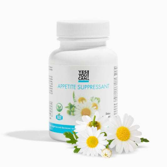 Yes You Can! Appetite Support for Body Weight Management - Healthy Relationship with Food - Includes Natural Ingredients: 5-HTP, Lemon Balm, Chamomile Extract - 30 Capsules, 1 Pack