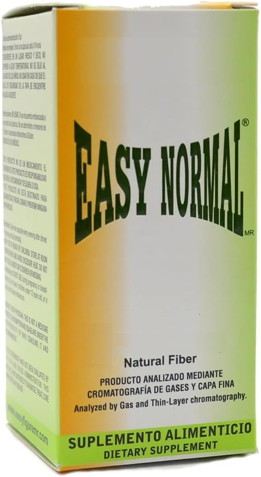 Easy Figure Easy Normal Suggested for Men and Women, Completely Natural Ingredients, Healthy Intestines, Feel Energetic and Healthy, Capsules of Chia, Oats, Flaxseed, Almond Endosperm and White Bran