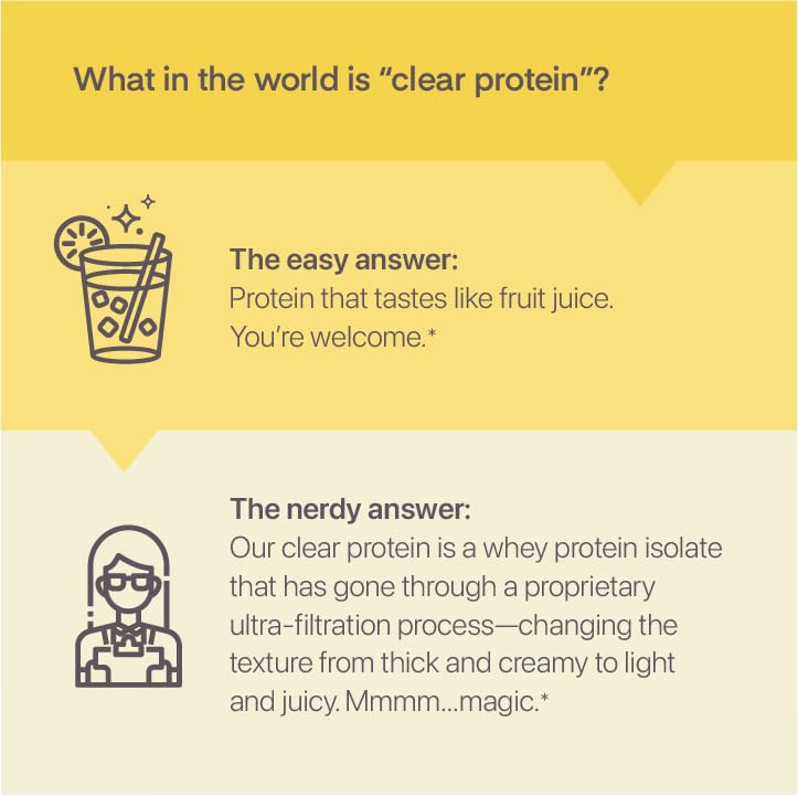 OATH NUTRITION - Clear Whey Protein - 18 Servings - Frosty Lemonade