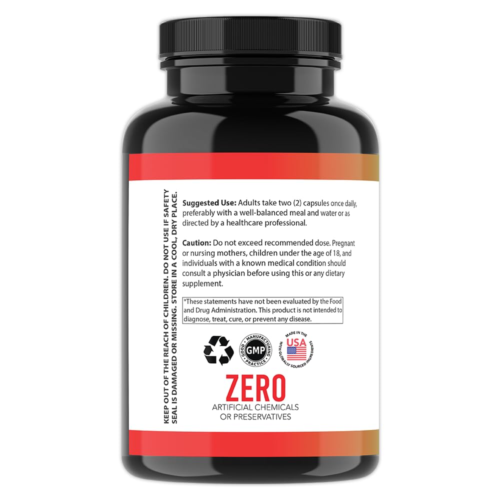 Angry Supplements Apple Cider Vinegar Detox, Digestive Gut Health Blend w. ACV, Acai, Ginger, Senna Leaf, Psyllium Husk, Milk Thistle, Cayenne Pepper and Aloe Vera (60ct, 30-Day Supply)