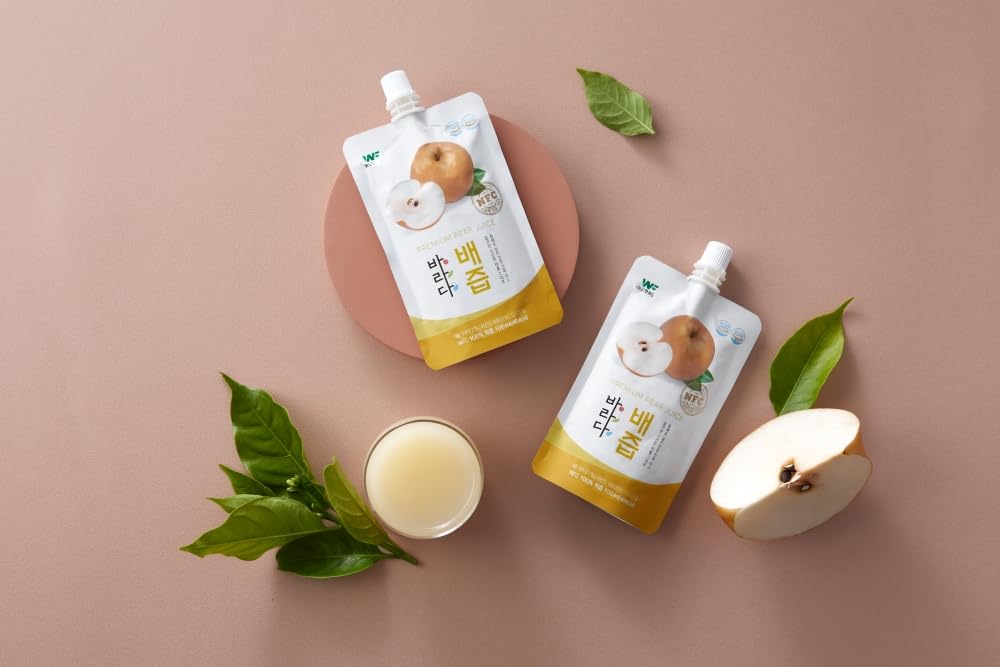 Korean Pear Juice Korean Food  Withus Barada Pear Juice Jeollando Naju Pear30 Pouches