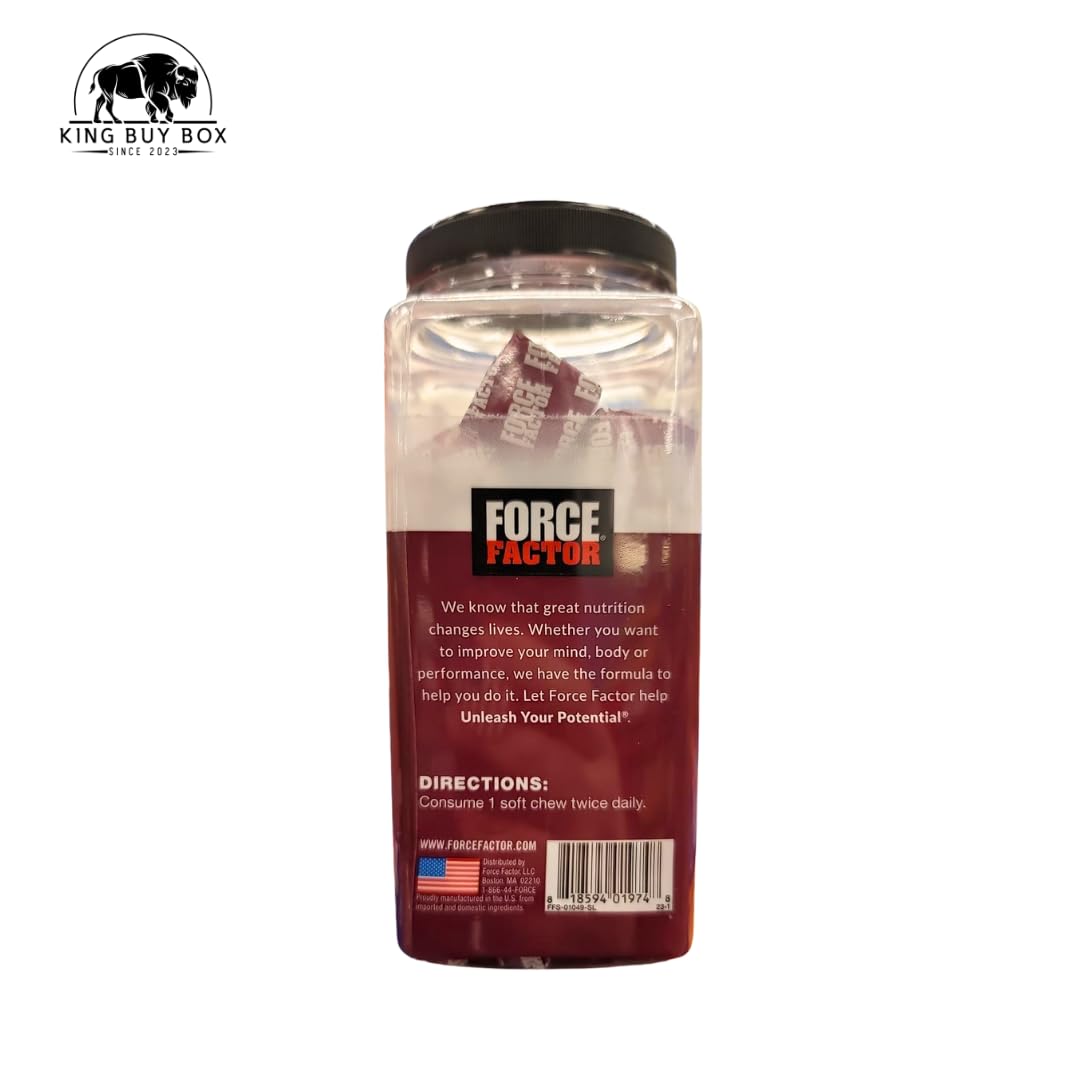 KING BUY BOX Pill Box (Color May Vary) Bundle with Total Beets, Beet Root Superfood Soft Chews, Acai Berry (90 ct.) compatile with Factor Force