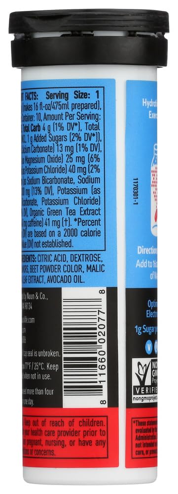 Nuun Energy: Cherry Limeade Electrolyte + Caffeine Tablets (6 Tubes of 10 Tabs)6