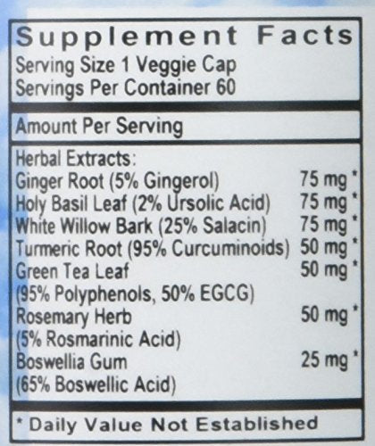 L A NATURALS Inflacalm Raw Formula 60 Vgc, 0.02 Pound